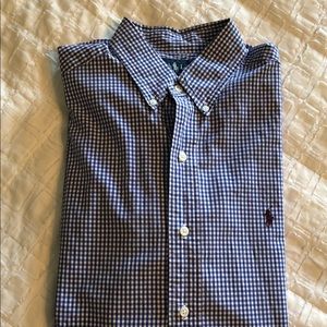 Ralph Lauren Polo Shirt - Blue Gingham